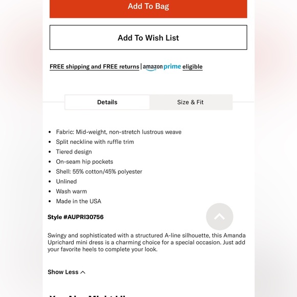 Amanda Uprichard Saffron Dress - Picture 4 of 5